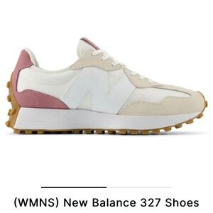 NEW! New Balance 327 Women Sneakers Shoes White Pink Size 7.5